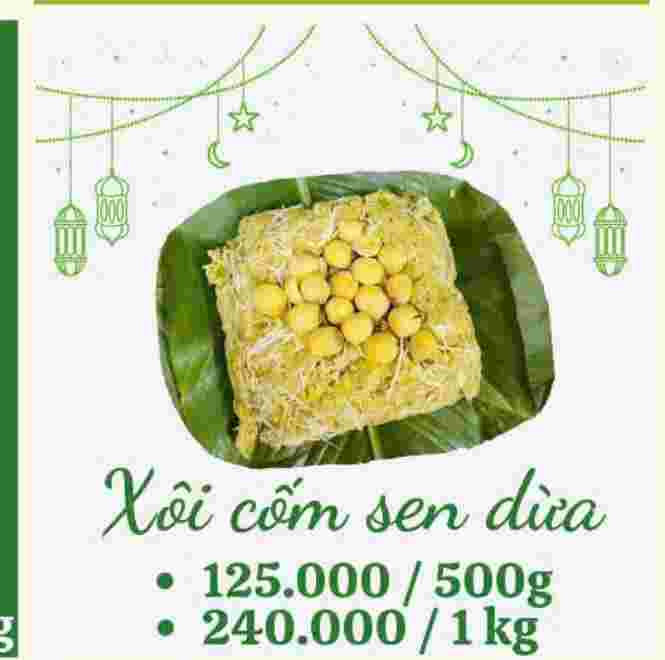 Xôi cốm sen dừa Thanh An 500gr